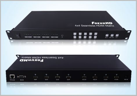 SMX44 4x4 Seamless HDMI Matrix With 2x2 Video Wall Controller