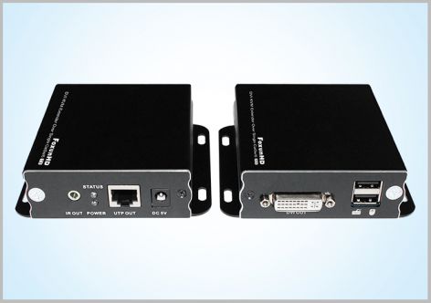 DVI KVM Extender Over Single Cat5e/6 with IR EX43